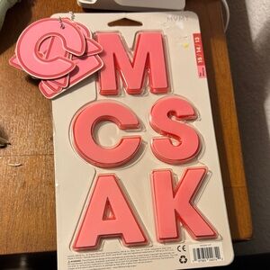Pink Foam Letter Set - Chunky Alphabet Stickers